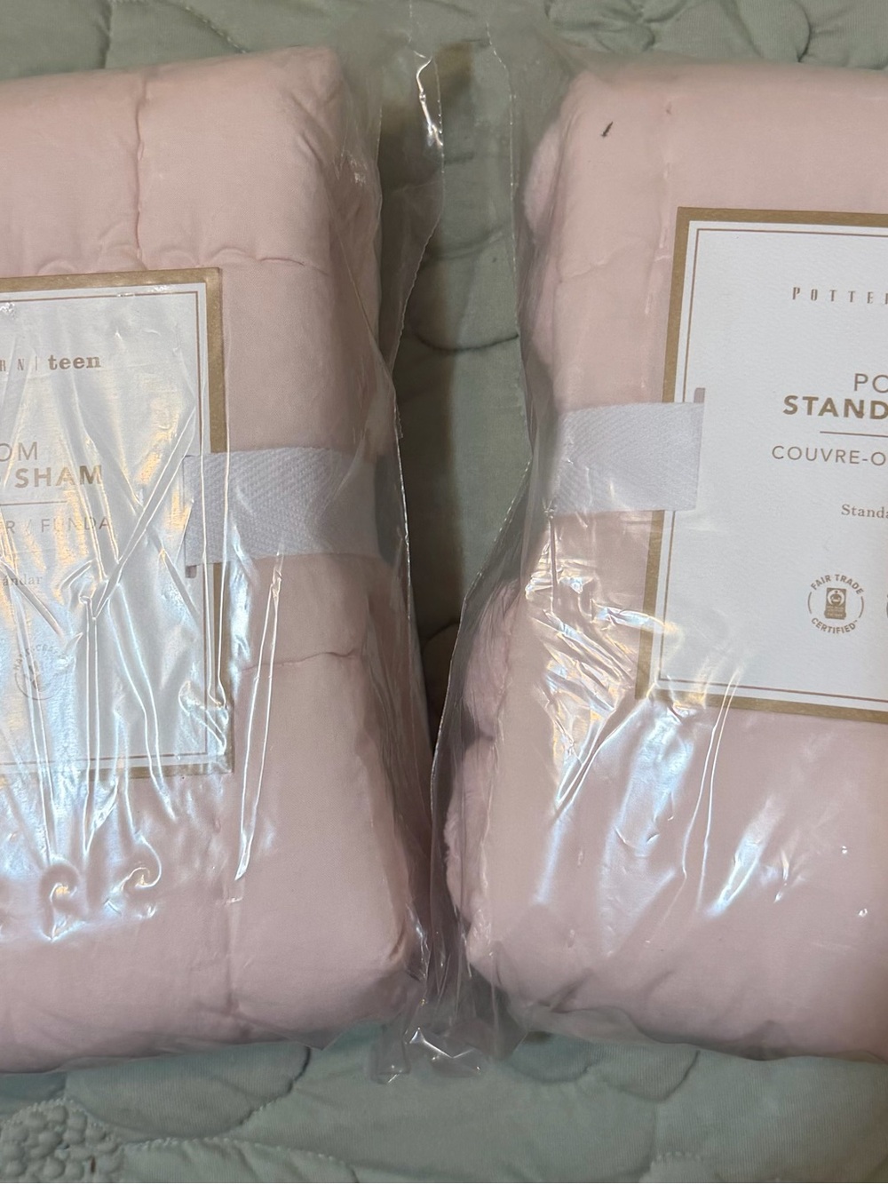 Pottery Barn Pom Pom Full/Queen Quilt Set - Blush; Never Used - Picture 4 of 7